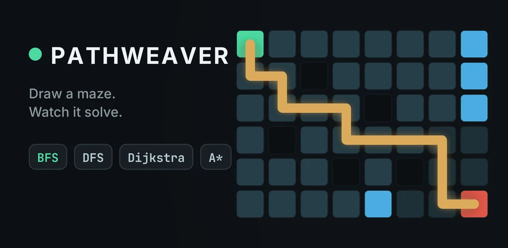 Pathweaver — draw a maze, watch it solve